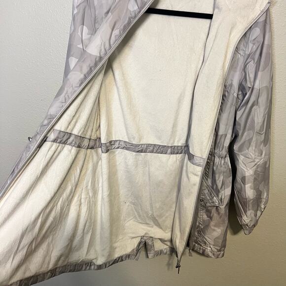 Free Country White and Gray Camo Cinch Waist Fur Lined Coat Size Large - Picture 5 of 7